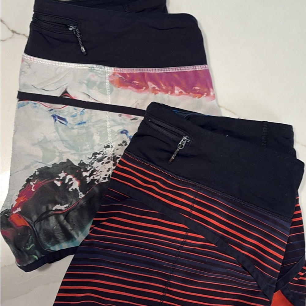 9 pair of Lululemon shorts